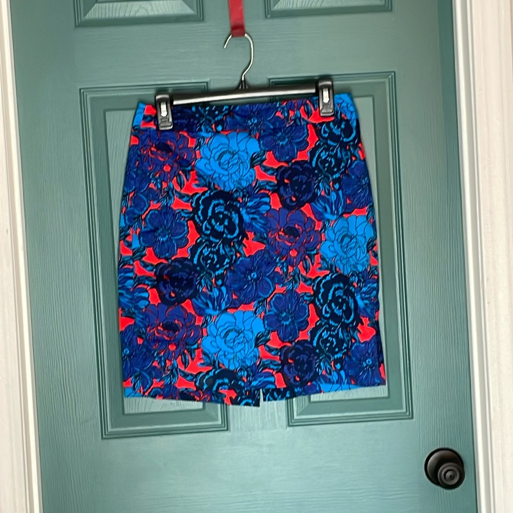 Floral pencil skirt